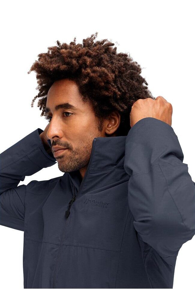 Maier Sports Regenjacke Wanderjacke Altid Rec (PFC-frei, wasserabweisend) dunkelblau Herren