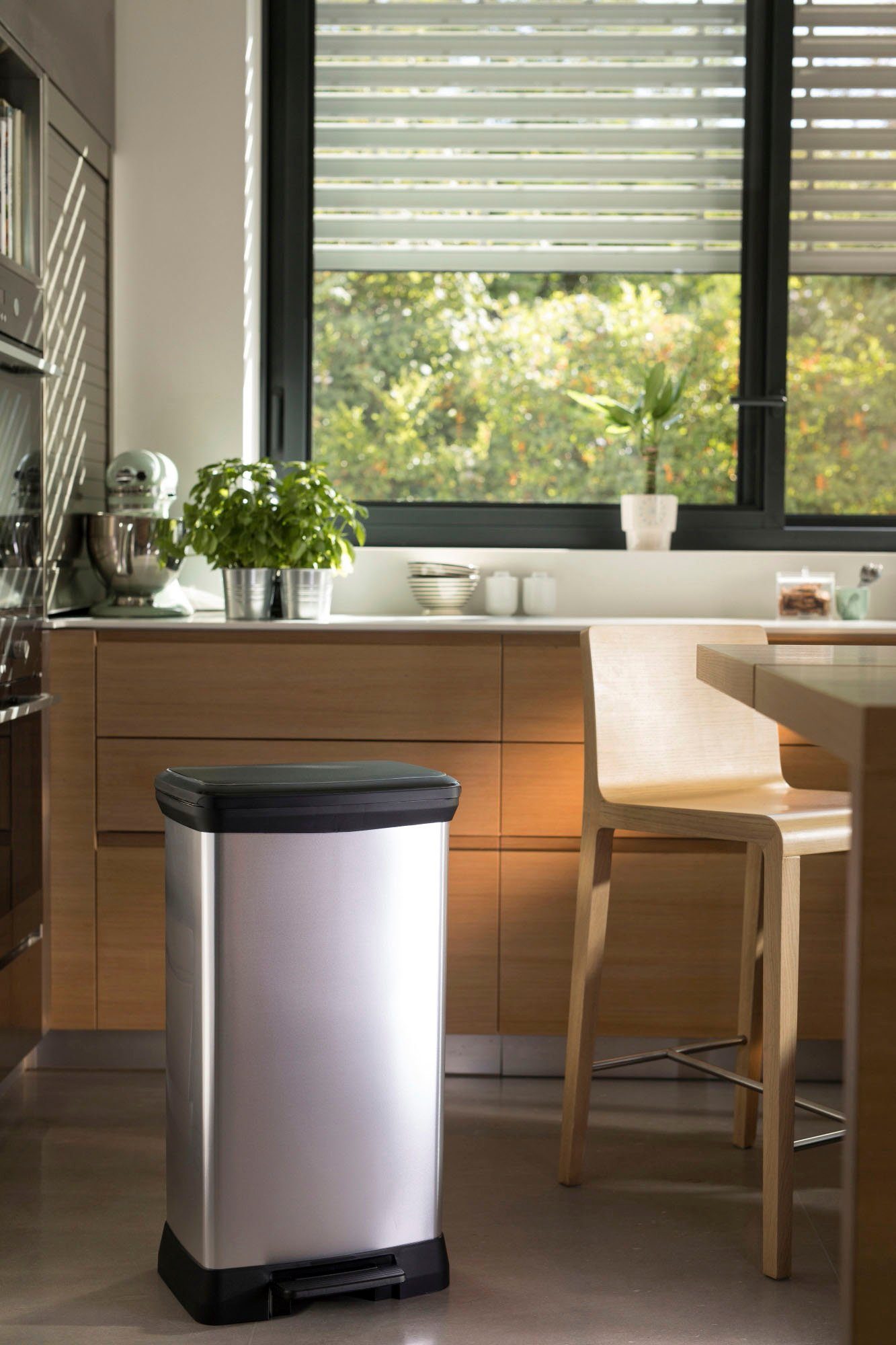 Curver Mülleimer Decobin, 50 Liter