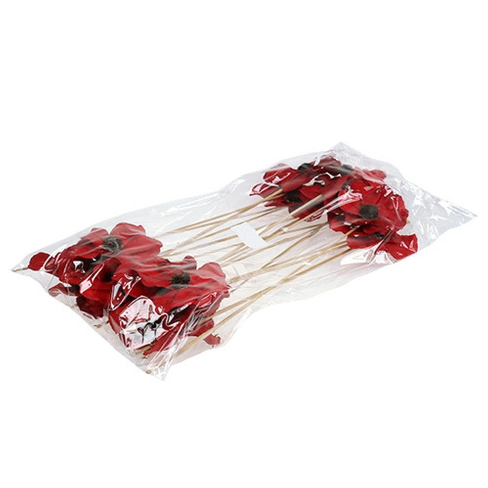 Trockenblume Dekostecker Holzblüte für Blumensträuße und Gestecke, 15 Stück, Florists Products, Höhe 12 cm