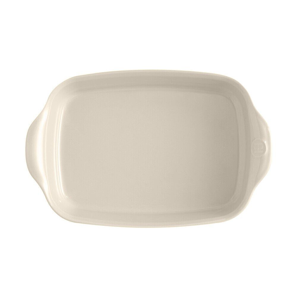 Emile Henry Auflaufform Gratinform 29x19 cm Ultime Argile, Keramik, 1,6l, Made in France, Keramik, mikrow.- & spülm.sicher, beige