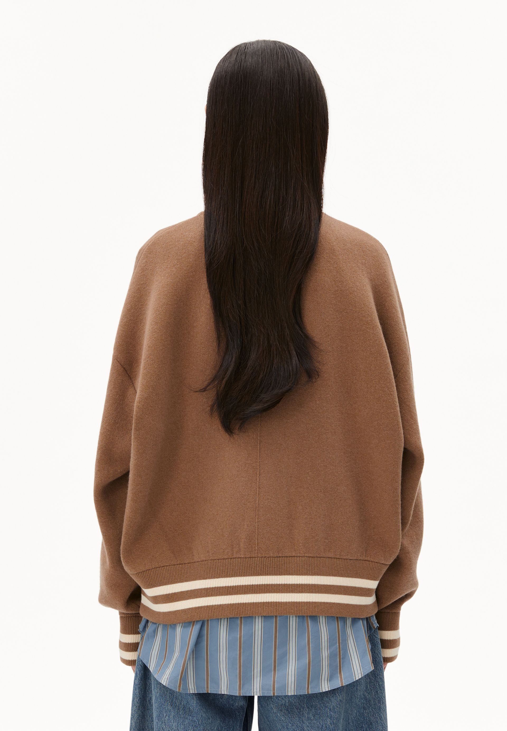 Armedangels Cardigan ICONIC Å AALISON Collegejacke aus Bio-Woll Mix (Blousonkragen, Oversized Fit) – Bild 4 von 5