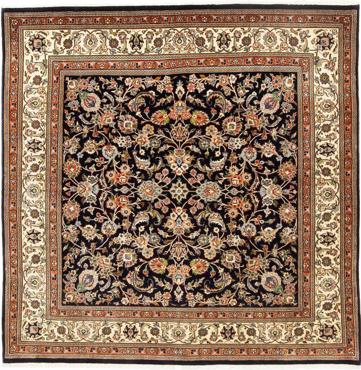 Orientteppich Mashhad Khorasan 193x193 Handgeknüpfter Orientteppich, Nain Trading, rechteckig, Höhe: 12 mm