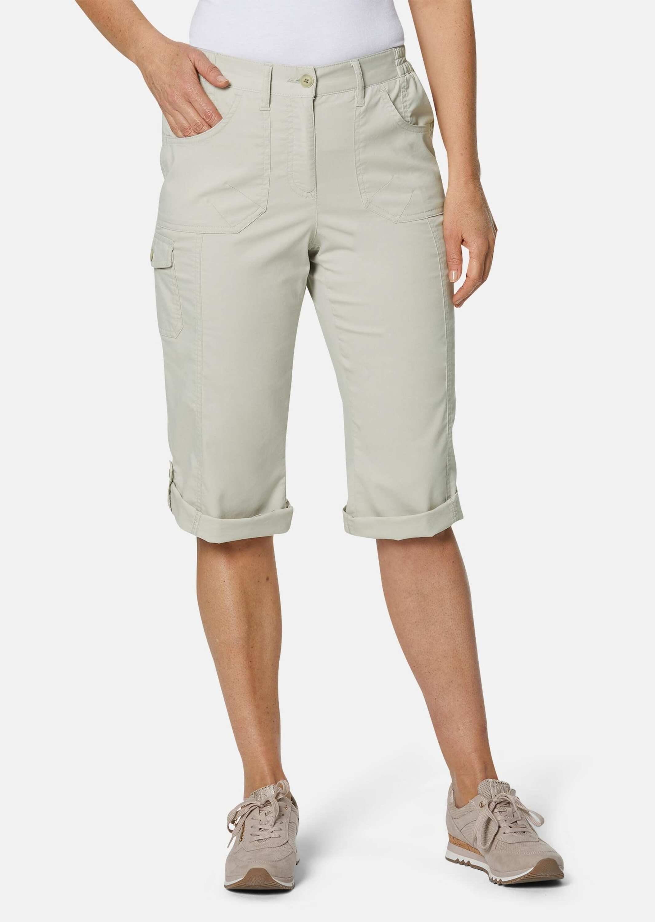 7/8-Caprijeans Sportive Outdoorhose, elastischer Bund