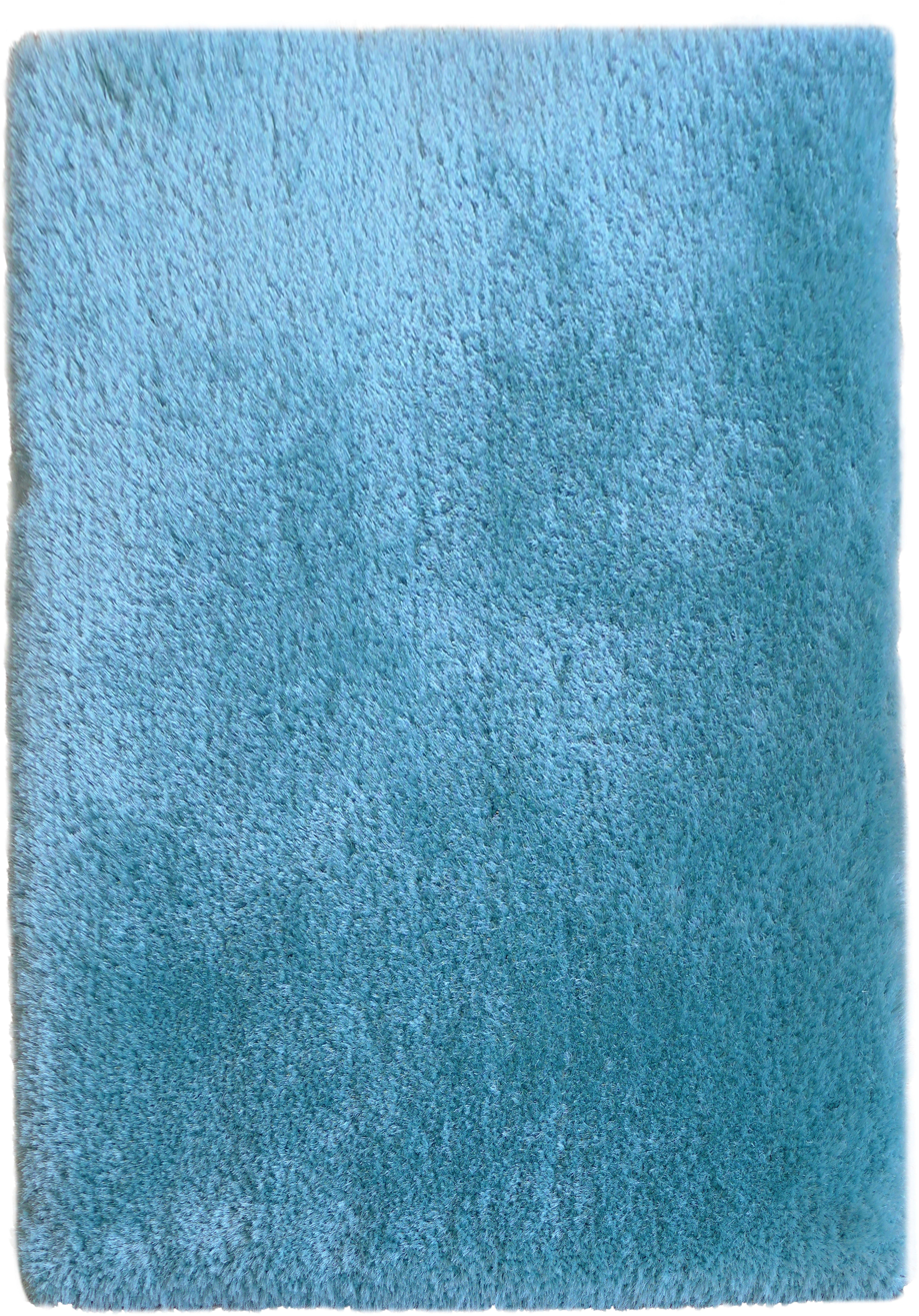 Hochflor-Teppich Lasse, ice/blau Kinderzimmer meliertes mm, Höhe: Teppich, 76 Schlafzimmer, Mikrofaser Wohnzimmer, rechteckig, Leonique, Garn, Shaggy-Look