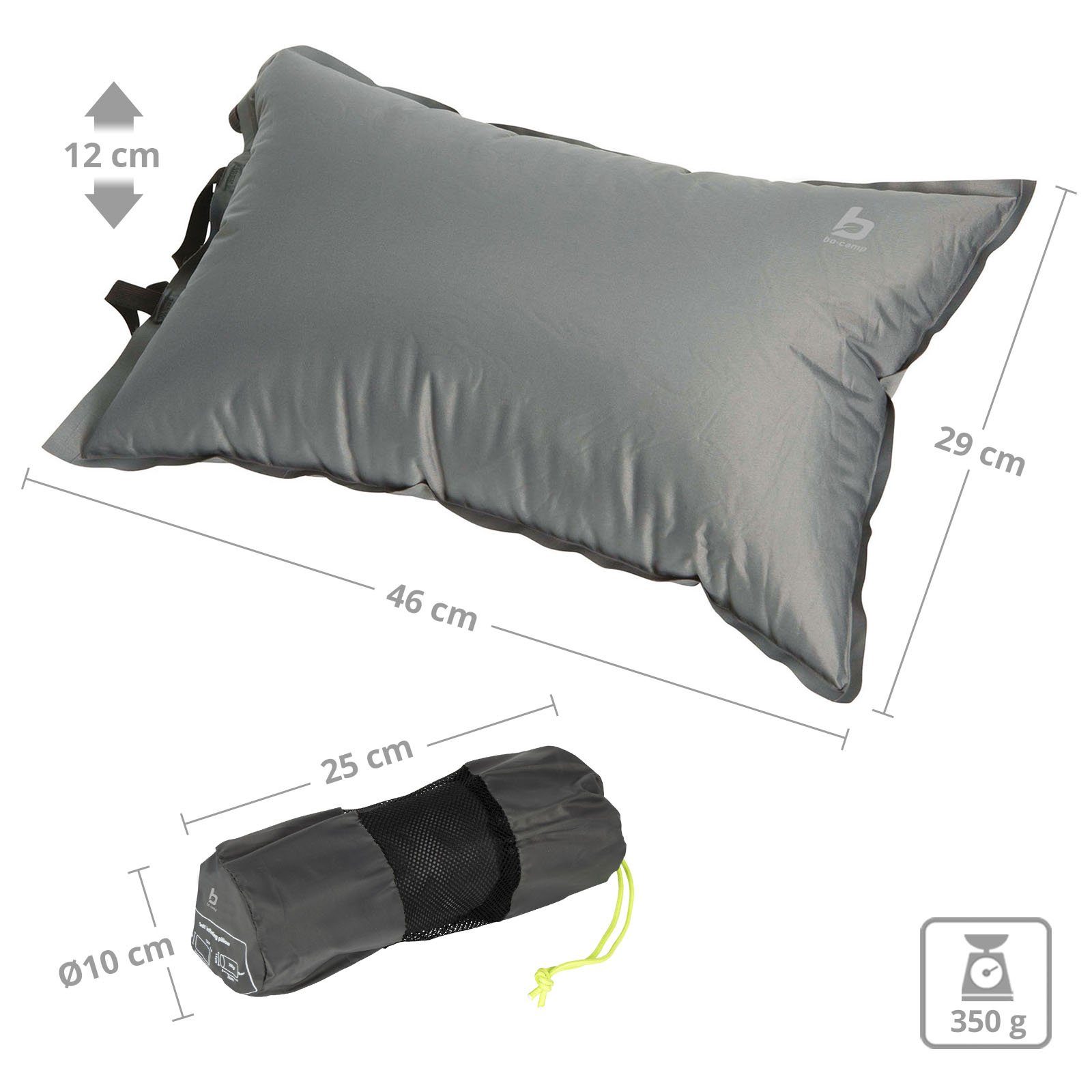 Bo-Camp Reisekissen Reise Kopf Nacken Kissen Camping, Outdoor Selbstaufblas günstig online kaufen