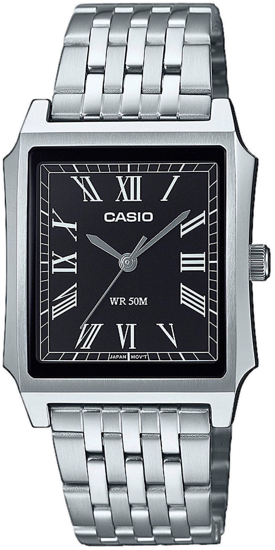 CASIO TIMELESS COLLECTION Quarzuhr MTP-B190D-1BVEF, Armbanduhr, Damenuhr, Herrenuhr, Edelstahlarmband, analog