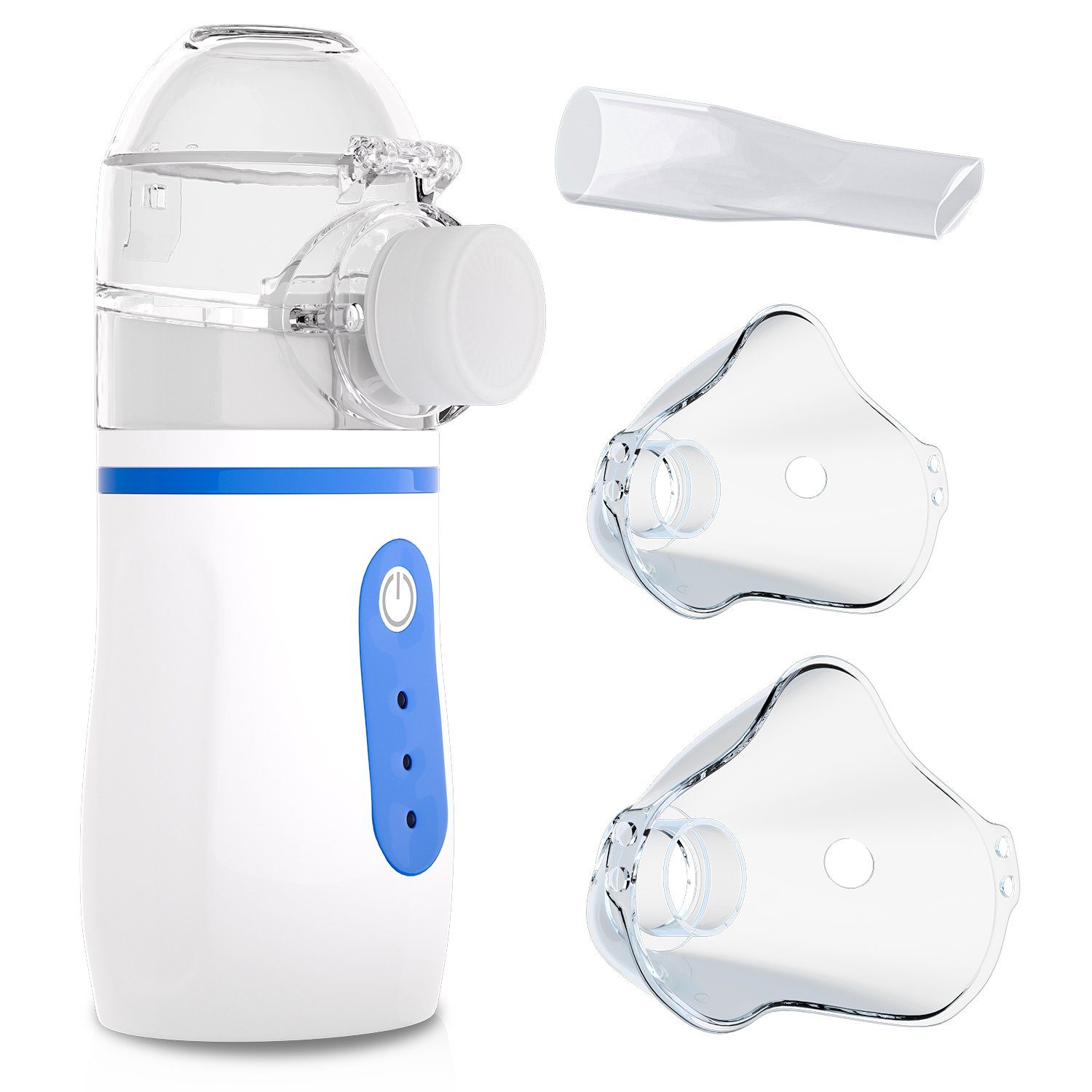 Lospitch Mini-Inhalator Inhaliergerät Tragbarer Baby-Inhalato Nano  Zerstäuber Mini-Inhalator, 3 Arten von Inhalationsmethoden,  USB-Betrieb/Batteriebetrieb