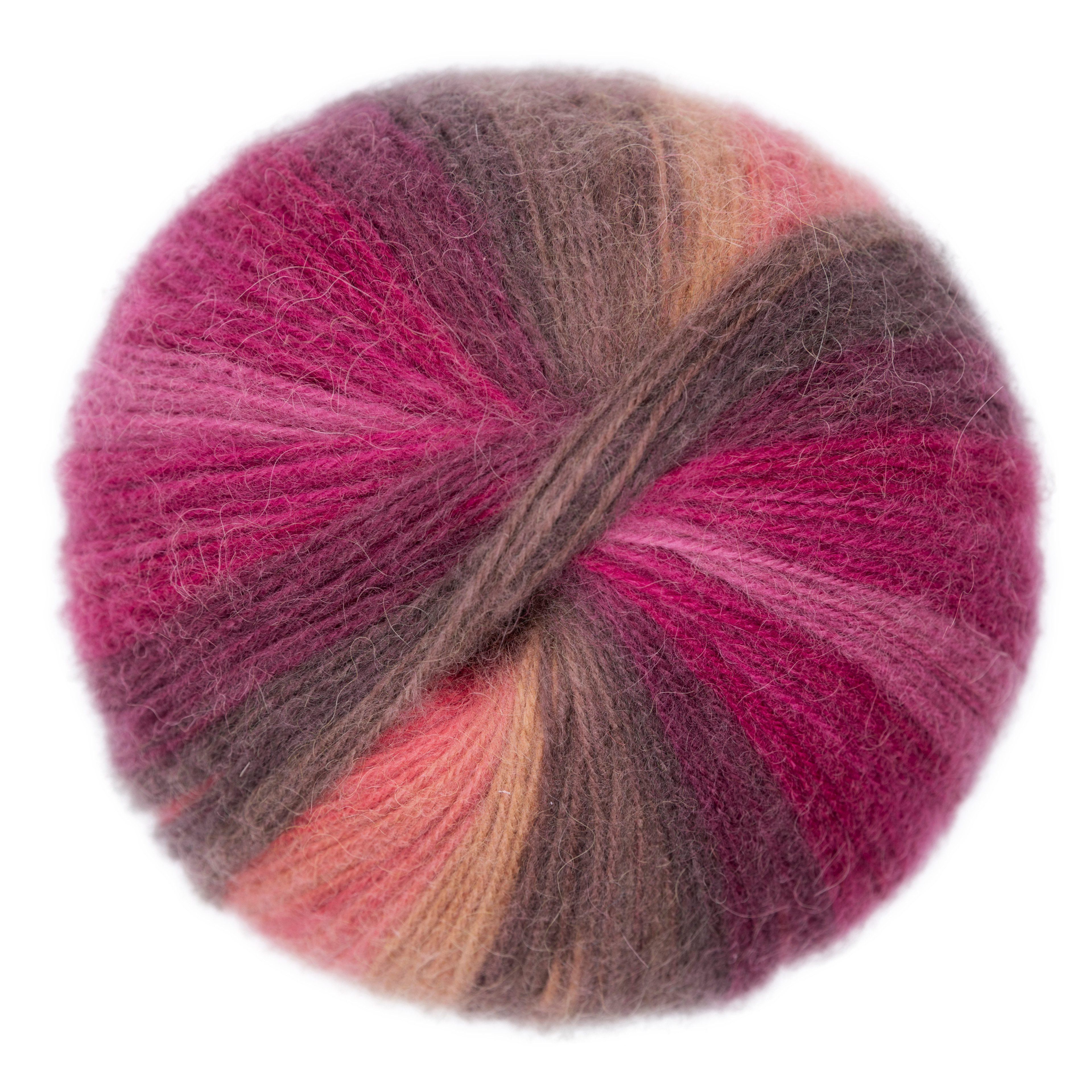 Gründl Wolle Mirabella Farbverlaufsgarn mit Anleitung Häkelwolle, 550,00 m (Wolle Farbverlaufswolle zum Stricken und Häkeln, Strickwolle, Strickgarn, Handstrickgarn), 80% Polyacryl, 20% Wolle