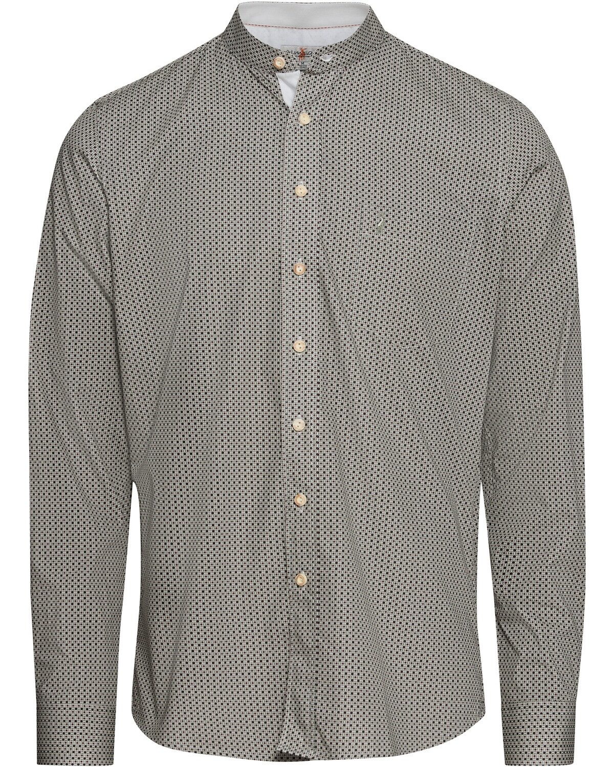 Almsach Trachtenhemd Stehkragenhemd