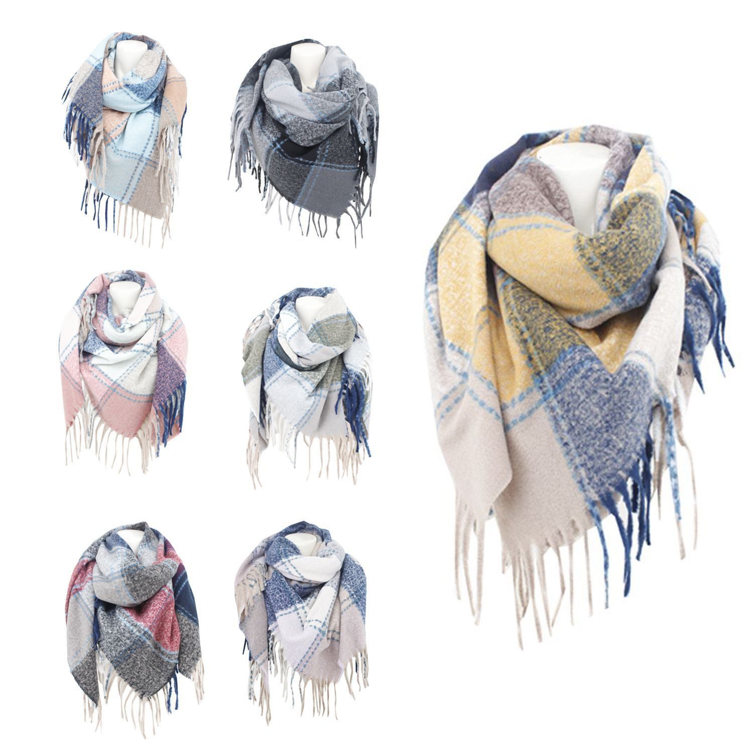 chic4home Schal Winter Weave, (1-St. 1-teilig), Damen Schal ca.125x125cm Ka günstig online kaufen