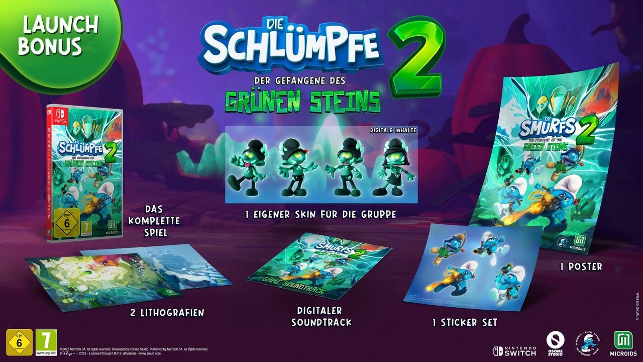 Die Schlümpfe 2 - Der Gefangene des grünen Steins Nintendo Switch