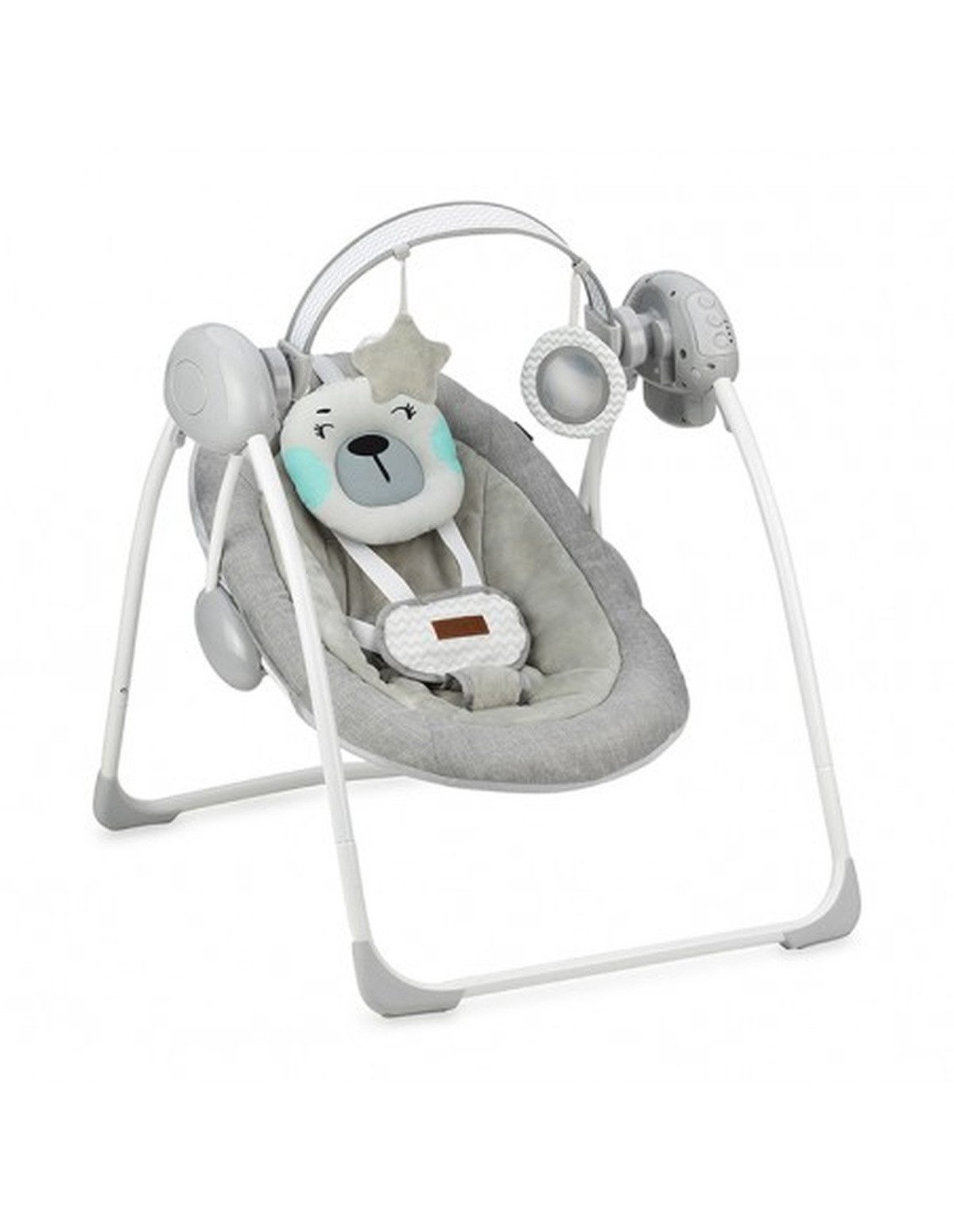 Babyschaukel Die MoMi LISS Babywippe automatischer Swing-Funktion und Spielzeugen