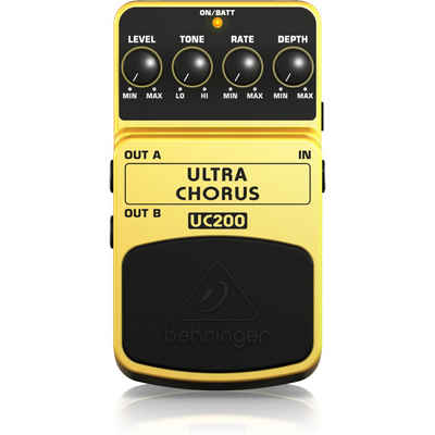 Behringer Musikinstrumentenpedal, UC200 Ultra Chorus - Modulations Effektgerät für Gitarren