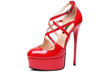 Giaro Galana 1006 Red Shiny High-Heel-Pumps