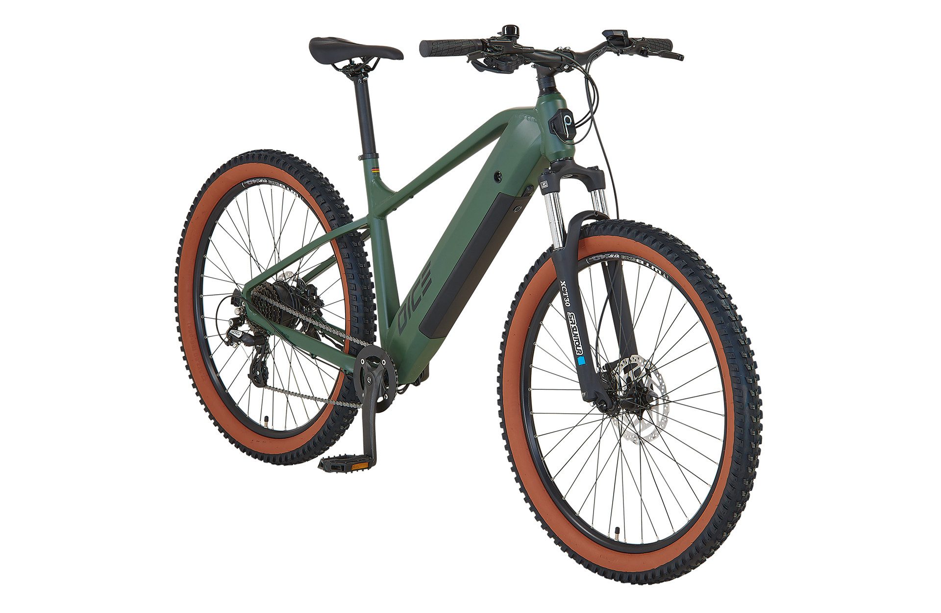 Prophete E-Bike Mountainbike Dice 1.0, 8 Gang Shimano Altus Schaltwerk, Kettenschaltung, Heckmotor, 360 Wh