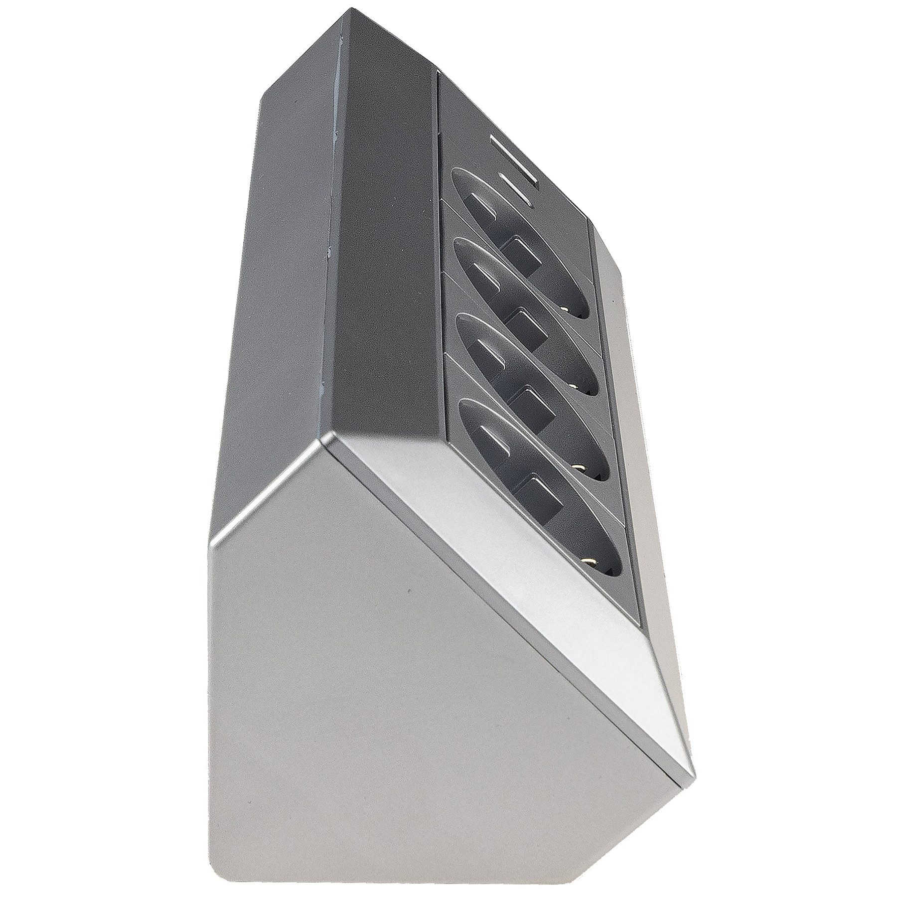 ChiliTec CHILITEC Steckdosenblock 23789, 4-fach, USB-A+C, 250V/16A, silber Mehrfachsteckdose