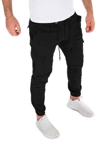 Yazubi Cargohose Elijah Herren Cargo Chino in Tapered-Form mit gedrehtem Bein