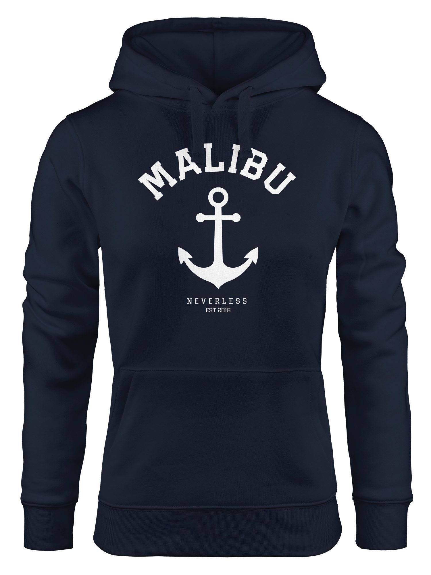 Hoodie Hoodie Damen Anker Malibu Anchor Kapuzen-Pullover Neverless®