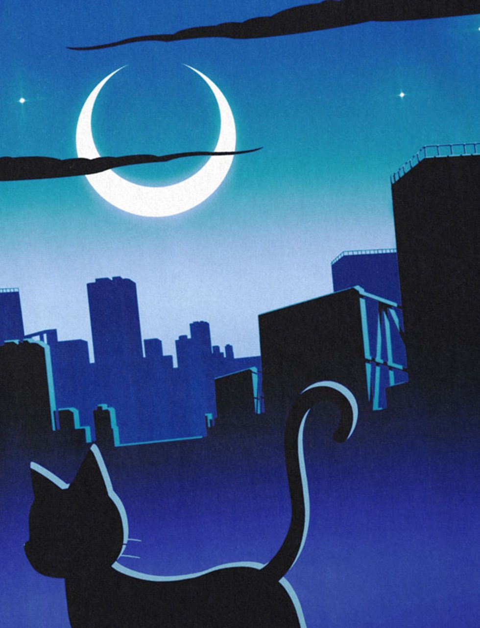 style3 T-Shirt Luna Cityscape sailor moon günstig online kaufen