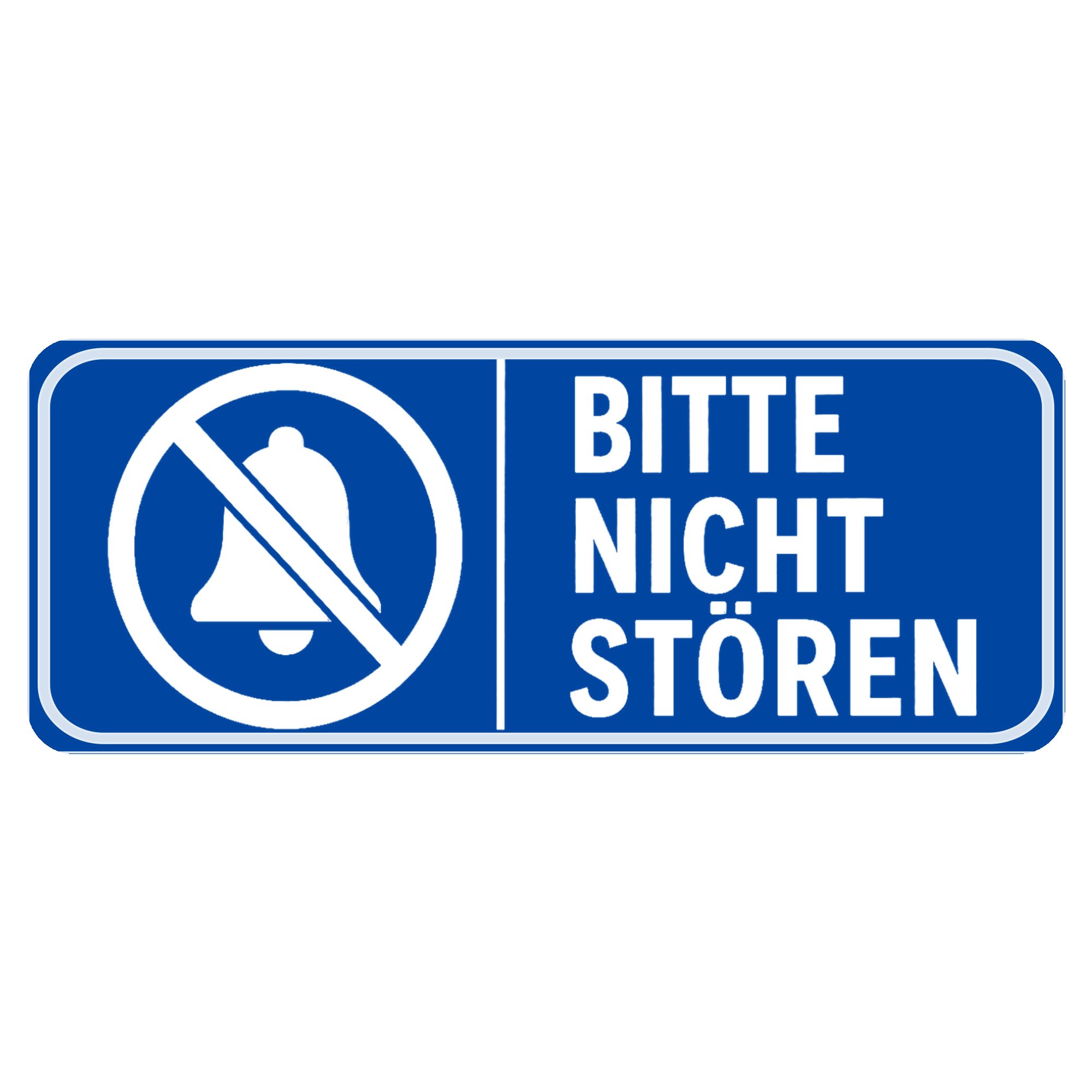 Nomiro Hinweisschild NOMIRO Hinweisschild Türschild Bitte nicht stören 15x6 cm - Kunststoff, (1 St), selbstklebend, lasergraviert