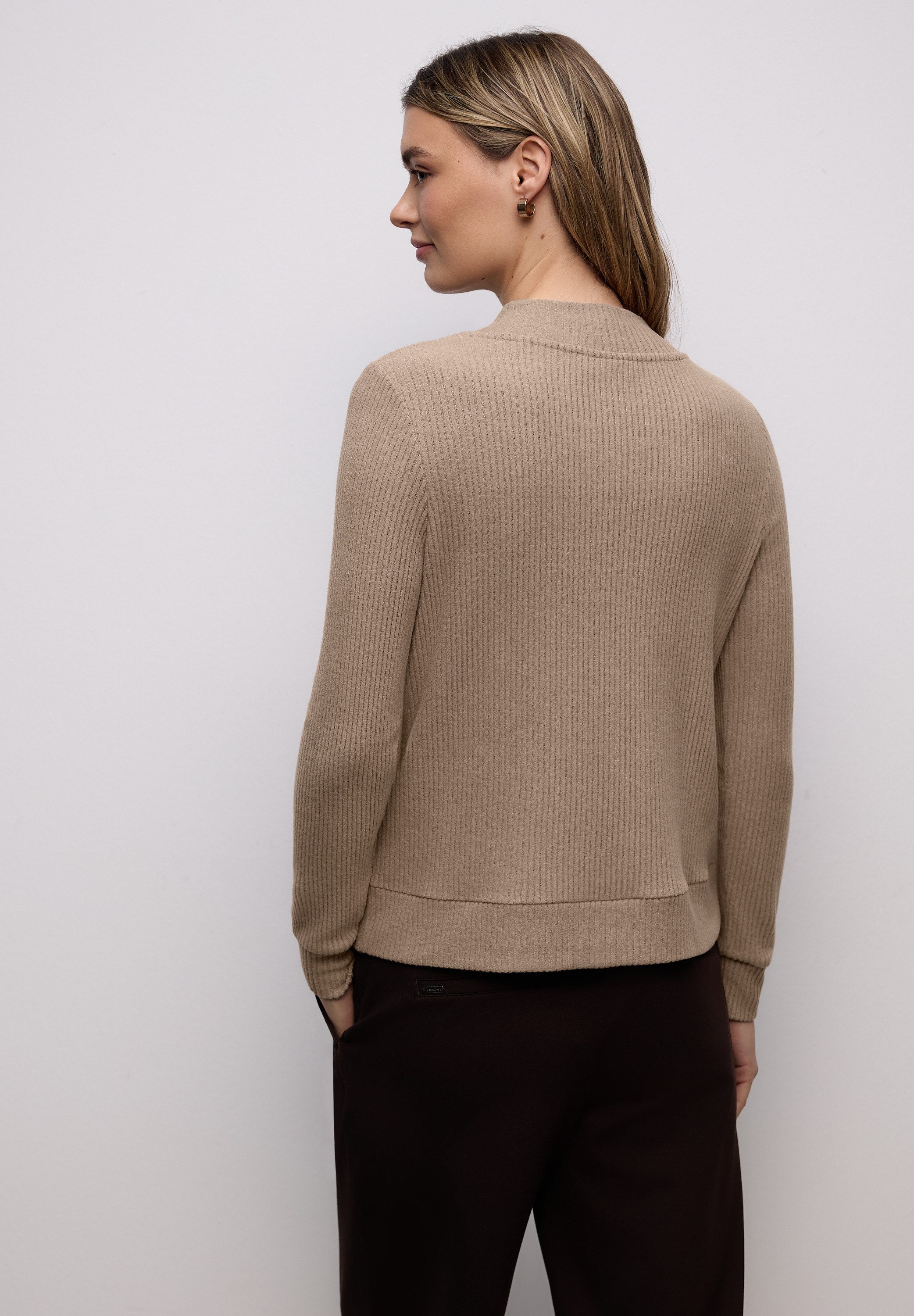 STREET ONE Langarmshirt in Ripp-Optik günstig online kaufen