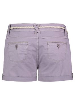 SUBLEVEL Bermudas Damen Short Bermuda kurze Hose Sommer Chino Stoff Hotpants mit Gürtel