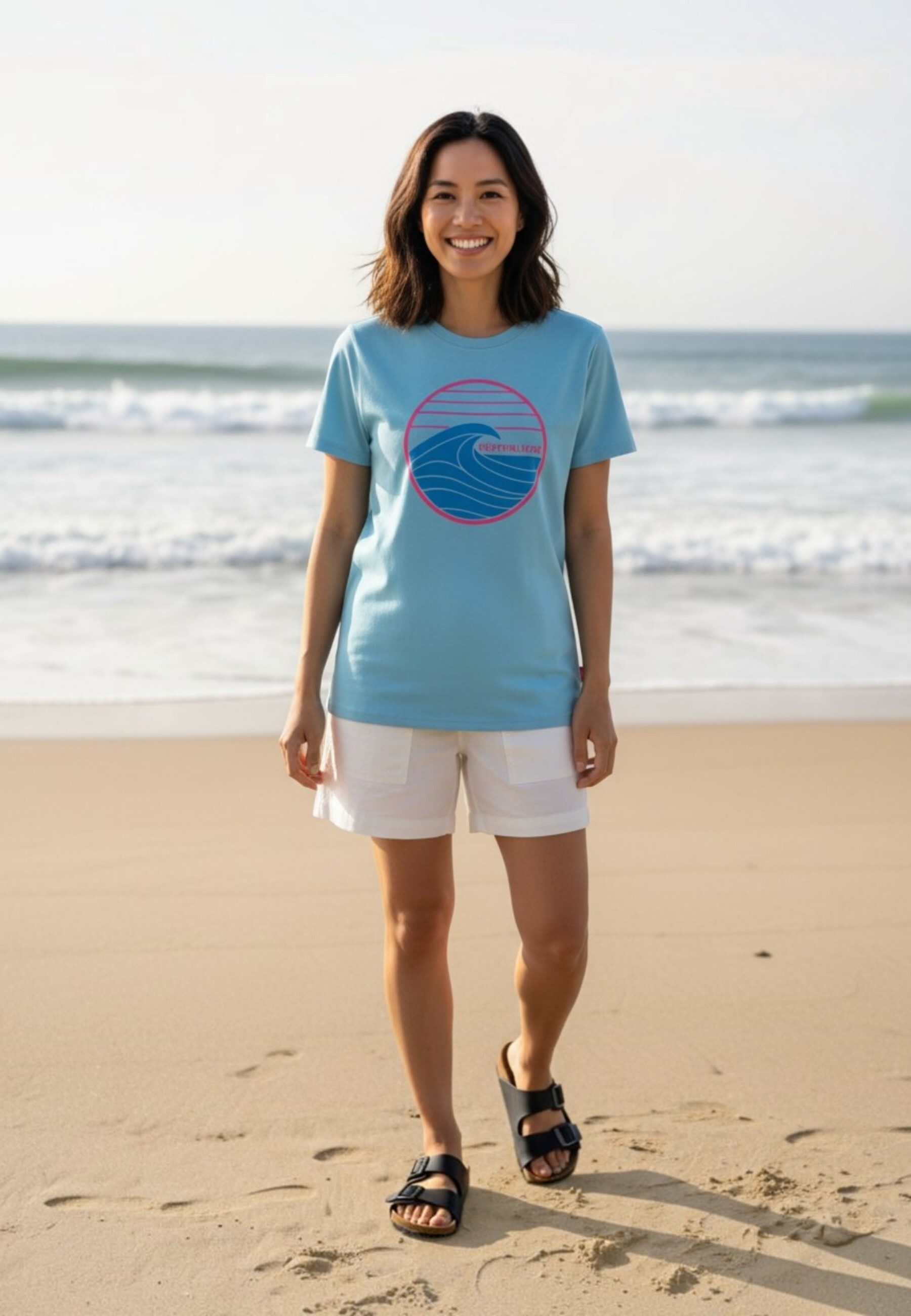 salzhaut T-Shirt STEENTJE - KÜSTENLIEBE WELLE Damen salzhaut T-Shirt – bequeme Qualität und nordisch klares Design