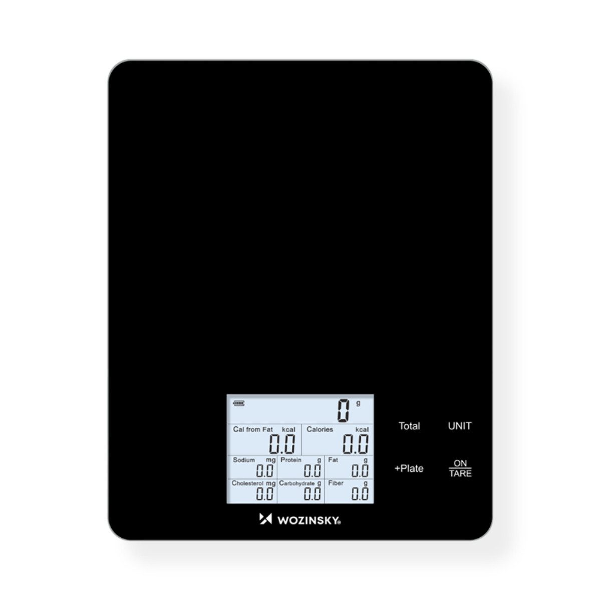 Wozinsky Küchenwaage WIK-10, (Einzelprodukt), Appgestützte Nährwertanalyse mit hoher Messgenauigkeit