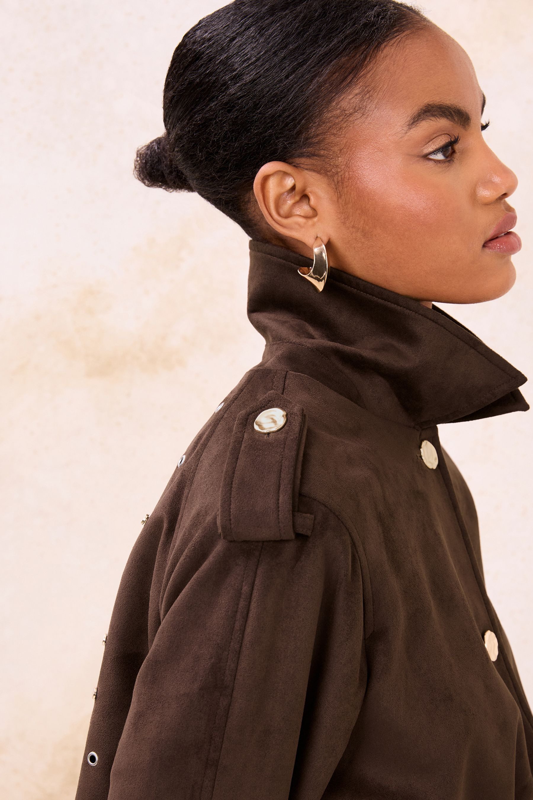 LIPSY Kurzmantel Lipsy Kurzer Trenchcoat, Regular (1-tlg)