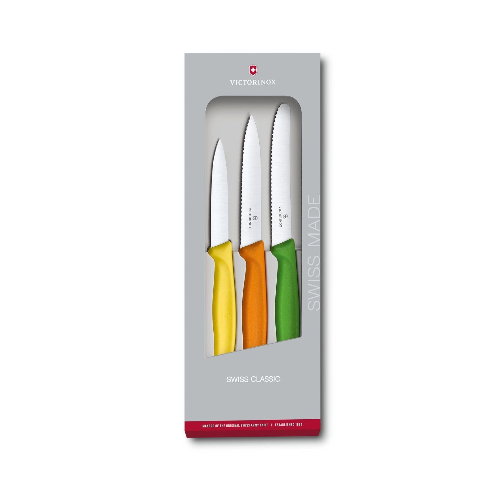 Gemüsemesser Gemüsemesser-Set Swiss 3-teilig Classic Victorinox