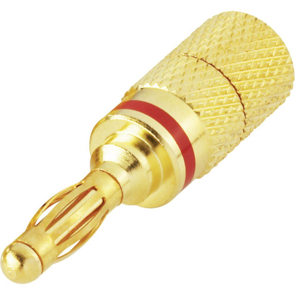TRU COMPONENTS Lamellenstecker Stift-Ø: 4 mm Rot 1 St. Labor-Netzteil