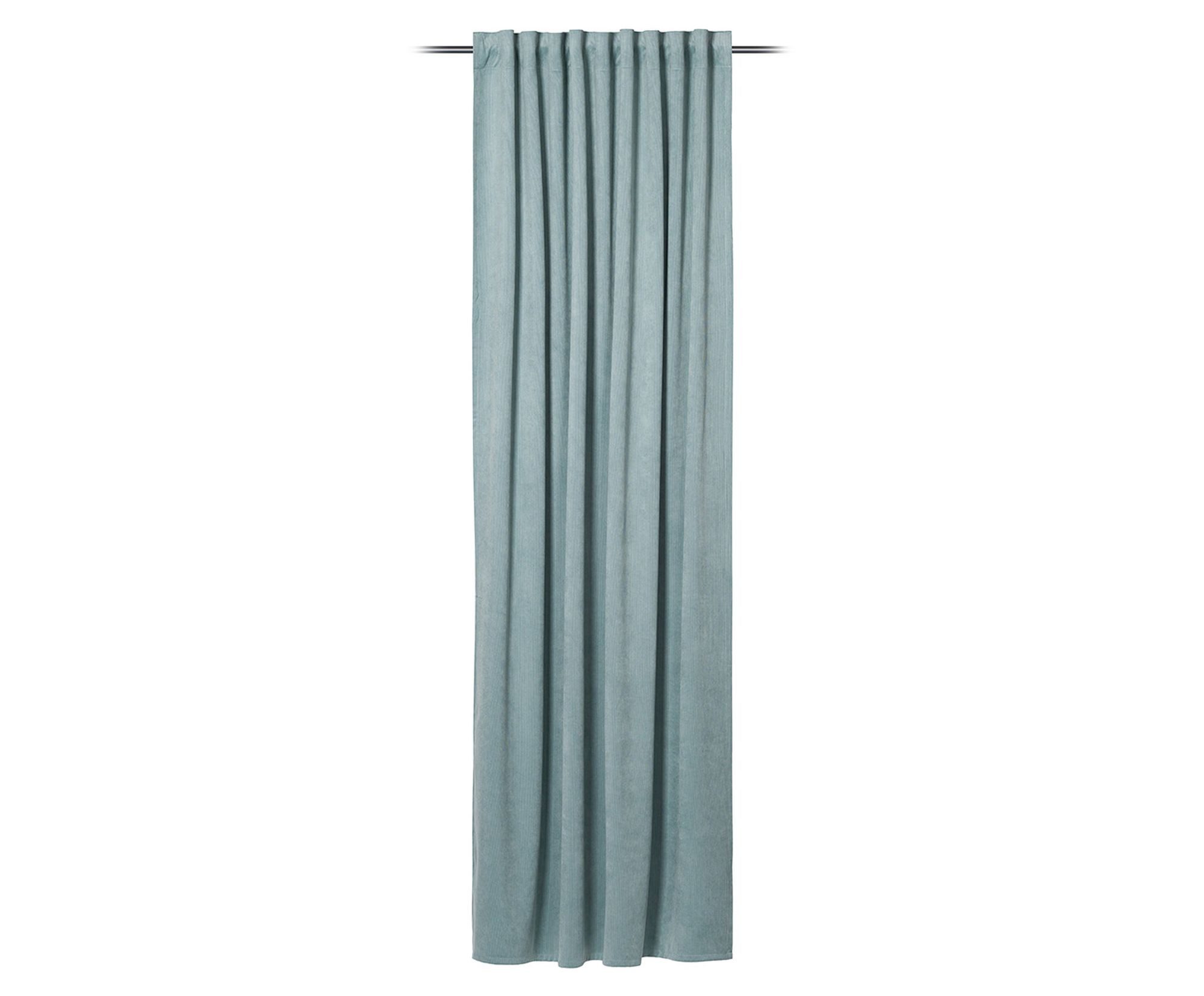 Gözze Vorhang Ambiente Trendlife Lina Vorhang verdeckte Schlaufe AQUA 140X245CM