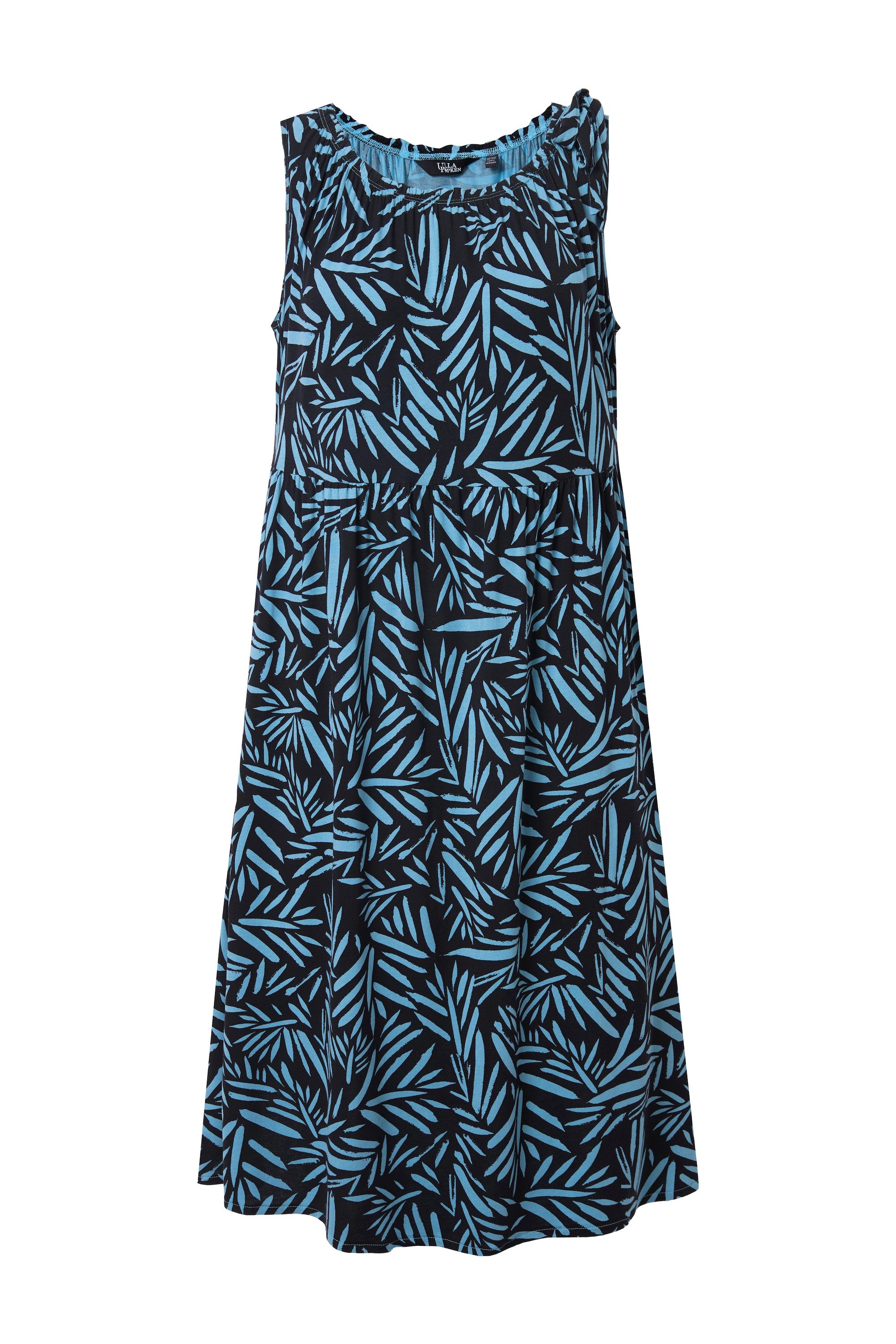 Ulla Popken Midikleid Jerseykleid geraffter Ausschnitt günstig online kaufen