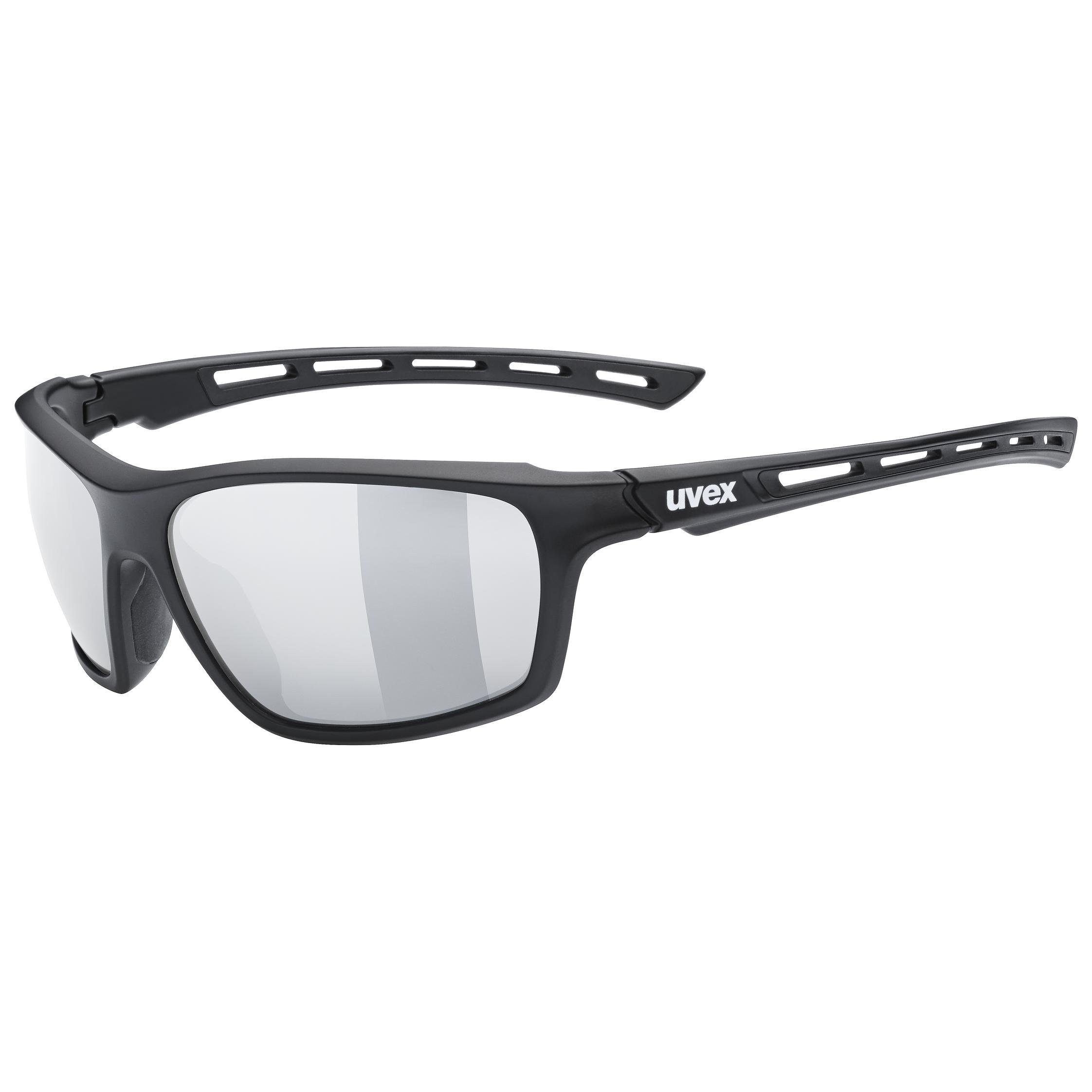 59,95 EUR UVEX gravic Fahrrad Sonnen Brille white black mit Wechselgläsern UVP 
