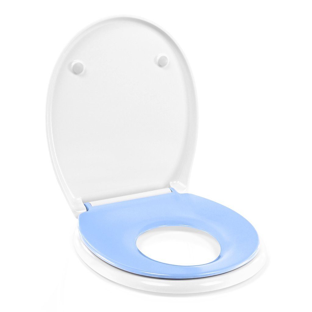 cozytrix WC-Sitz Duroplast mit extra Kindersitz, mit Absenkautomatik und Ein-Klick-Schnellverschluss