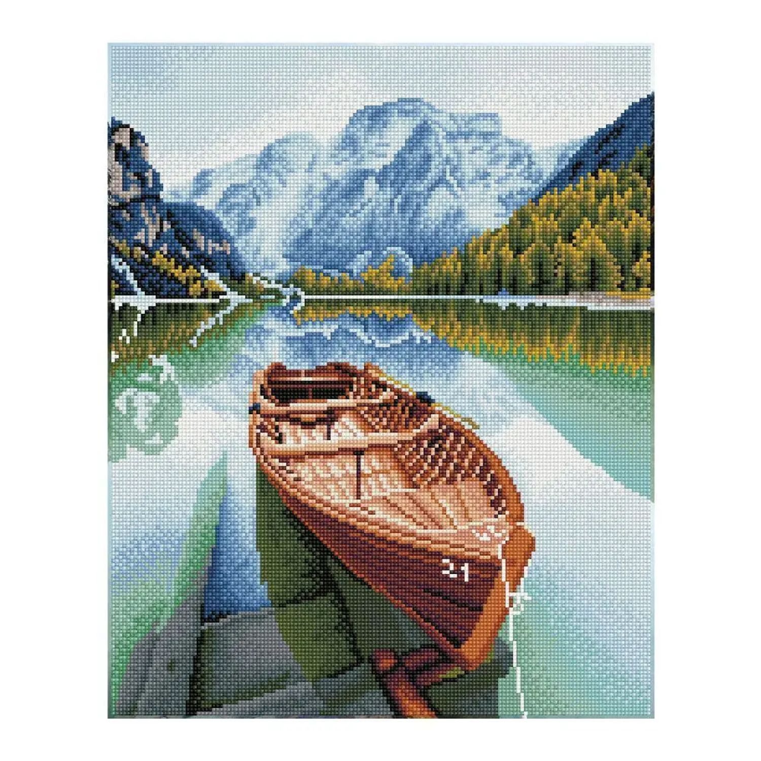 Diamond Dotz Spiel DIAMOND DOTZ - Diamond Painting Boot im Fjord