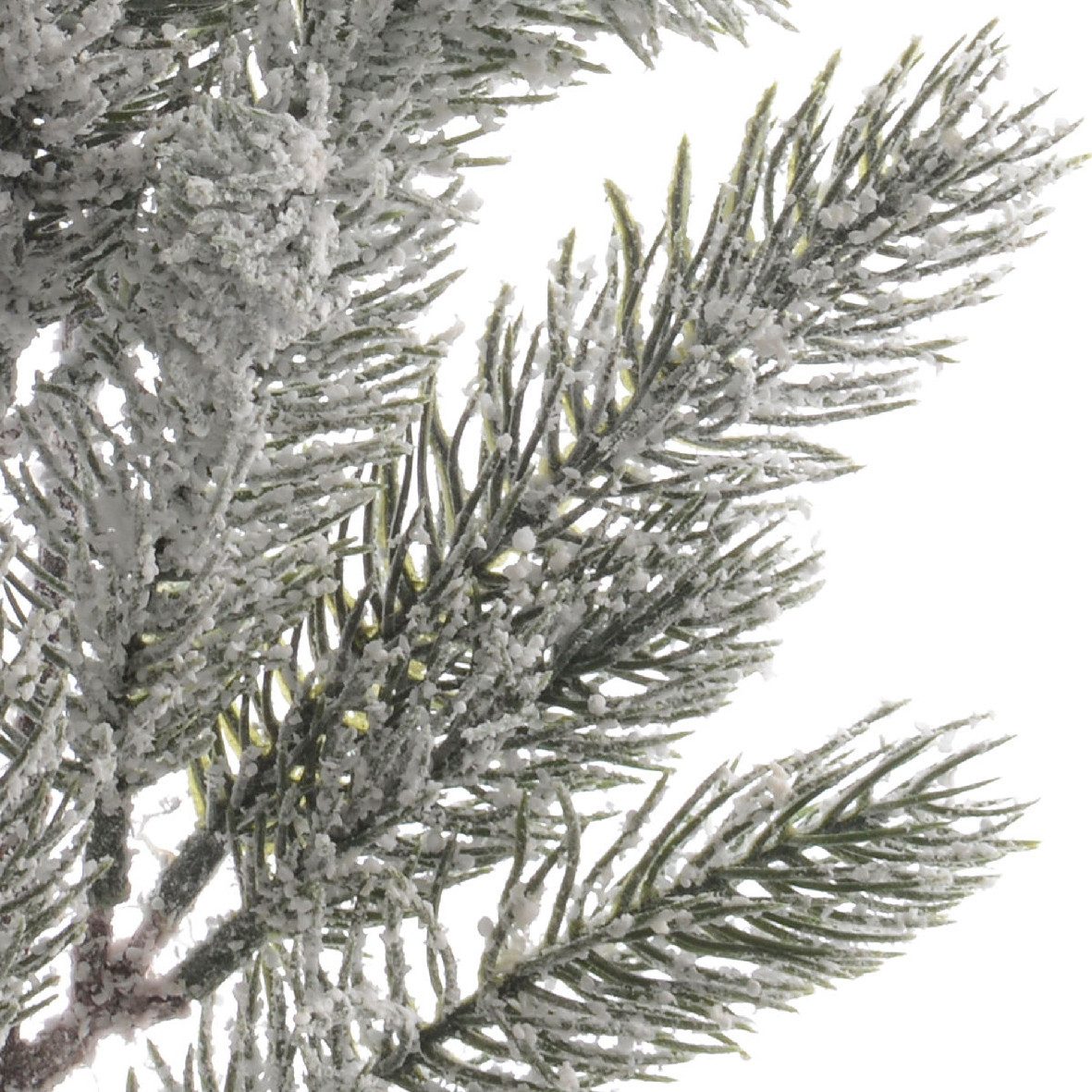 Kunstblume, Kaemingk, Tannenzweig mit Schnee 50cm PE Spritzguss künstlich g günstig online kaufen