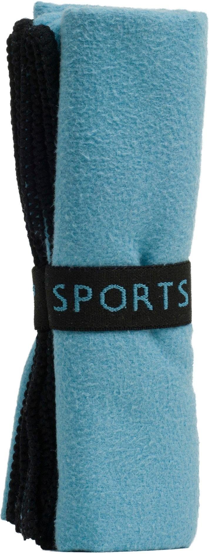 Gözze Sporthandtuch Sports by Gözze, Microfaser (3-St), im Set, schnell trocknend, Mikrofaser, für Sport, Reisen & Camping