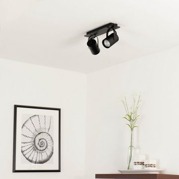 Licht-Erlebnisse Deckenstrahler KAMERA, ohne Leuchtmittel, Deckenleuchte Schwarz verstellbar Wohnzimmer Flur Küche Lampe