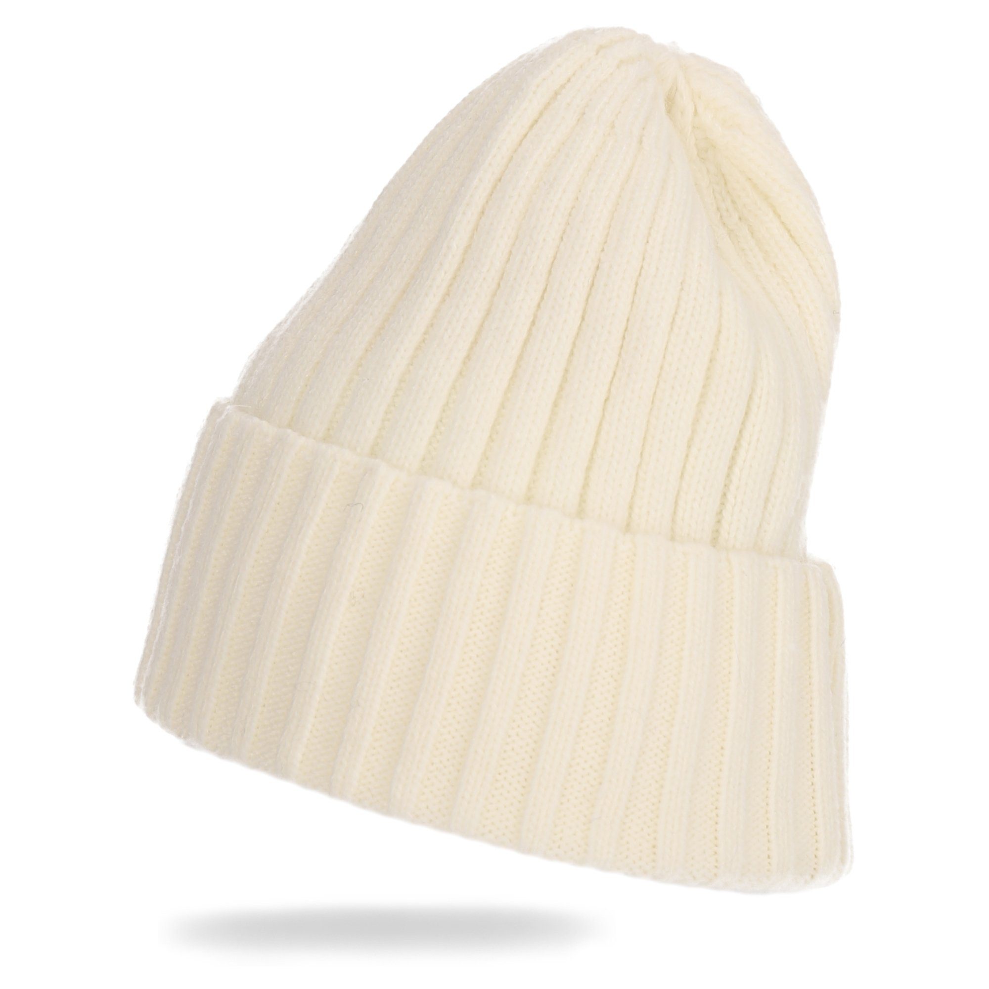 cofi1453 Strickmütze Wintermütze warm Winter Mütze Strick-Mütze