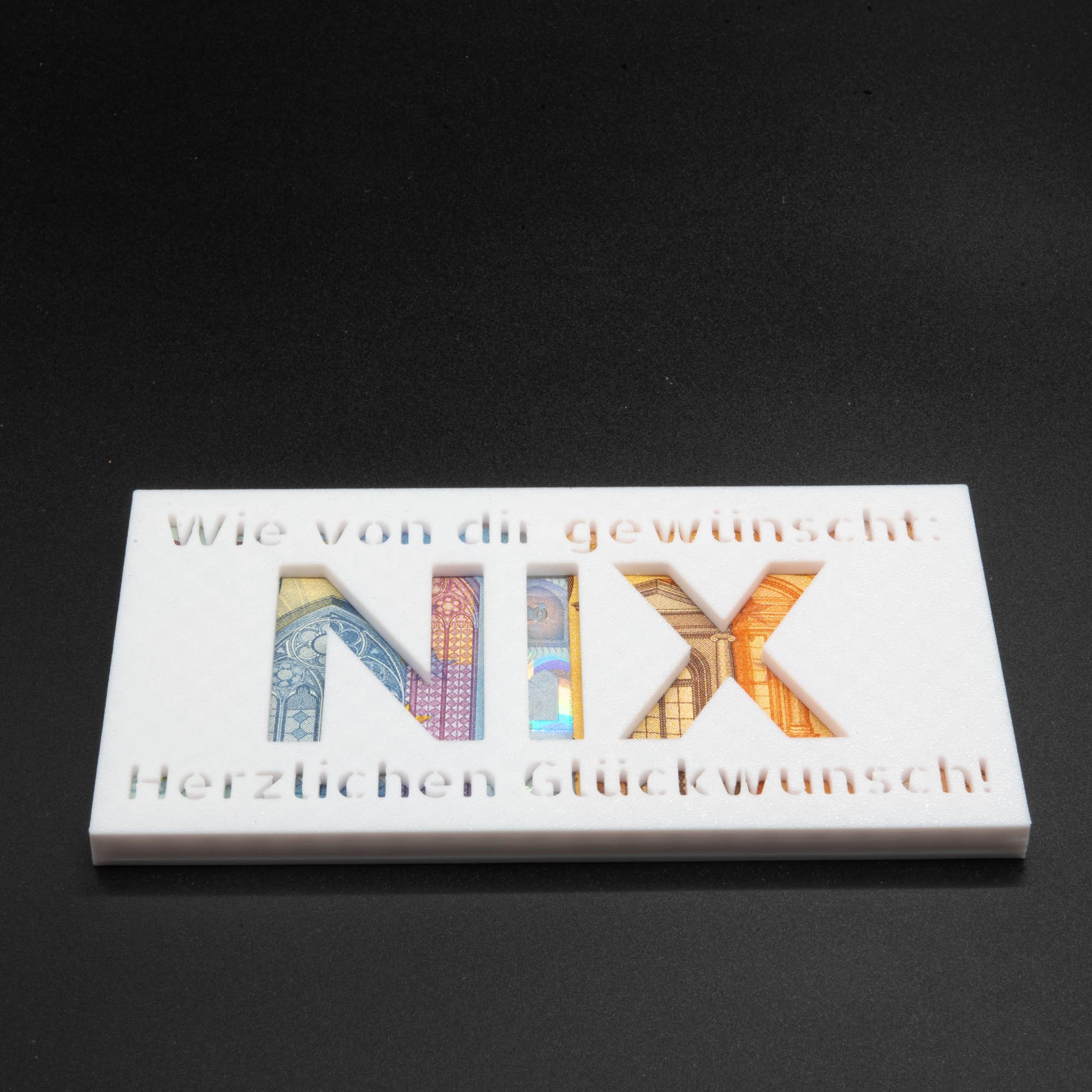 TSB Werk Geschenkbox 2x Geldgeschenk NIX Nichts Geschenkidee Geschenk, Geburtstag, Geldscheingeschenk – Bild 4 von 5