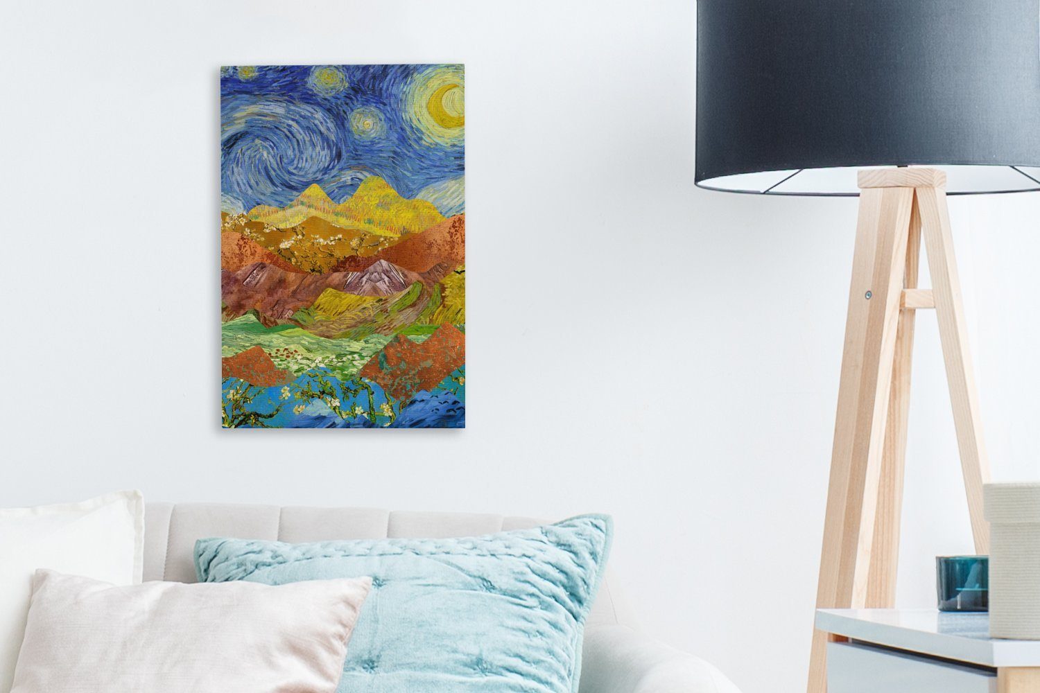 - cm (1 - Leinwandbild Van Gogh Gemälde, fertig bespannt St), Alte Malerei, OneMillionCanvasses® inkl. Zackenaufhänger, 20x30 Leinwandbild Meister