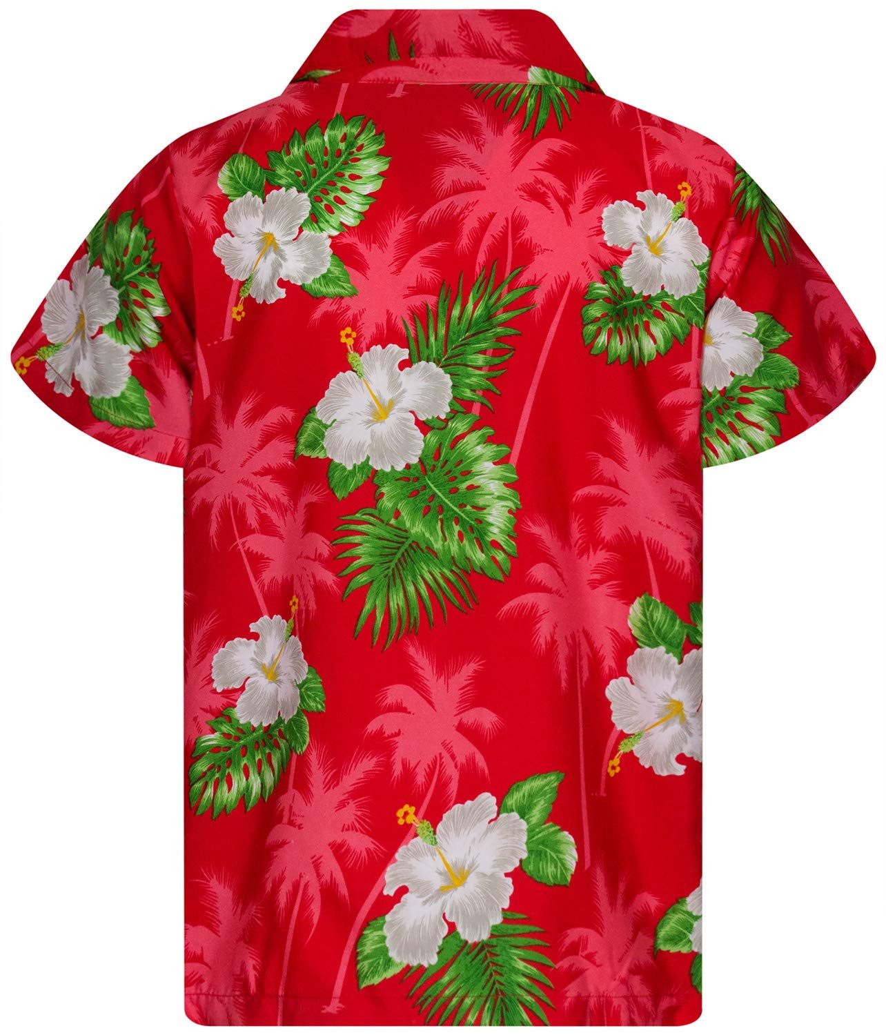 King Kameha Hawaiihemd Small Flower Kids Funky Hawaii-Hemd Kinder Kurzarm Front-Tasche