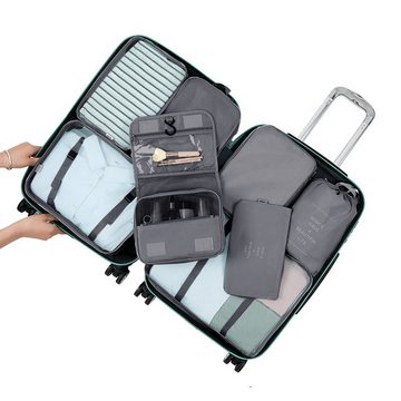 CALIYO Kofferorganizer Packwürfel, 8-teiliges-Set, Organizer für Reisen, für Koffer
