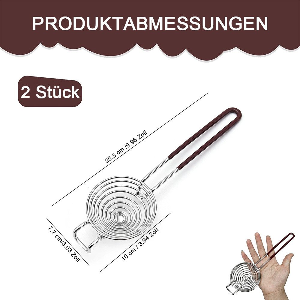 AFKSMILE Eiertrenner 2 Stück Eidottertrenner,Edelstahl Eiertrenner,Eiweiß Eigelb Teiler, (2-tlg), für Köche, ideal für Muffins, Chiffon Kuchen, Limettenkuchen