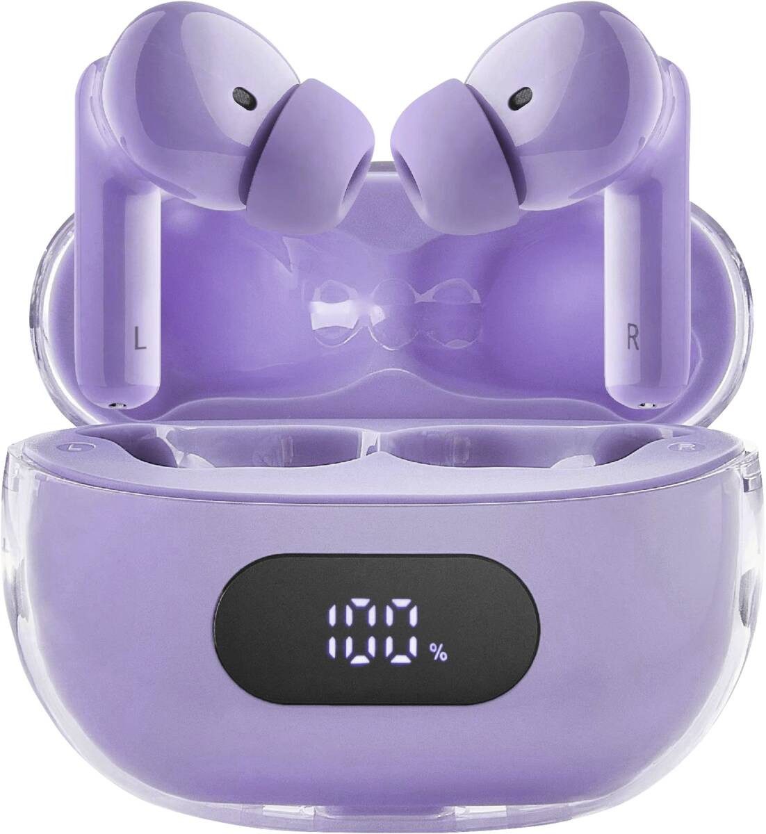 Intenso Intenso BUDS PLUS – TWS True Wireless Kopfhörer T313AE Kopfhörer Lila wireless In-Ear-Kopfhörer