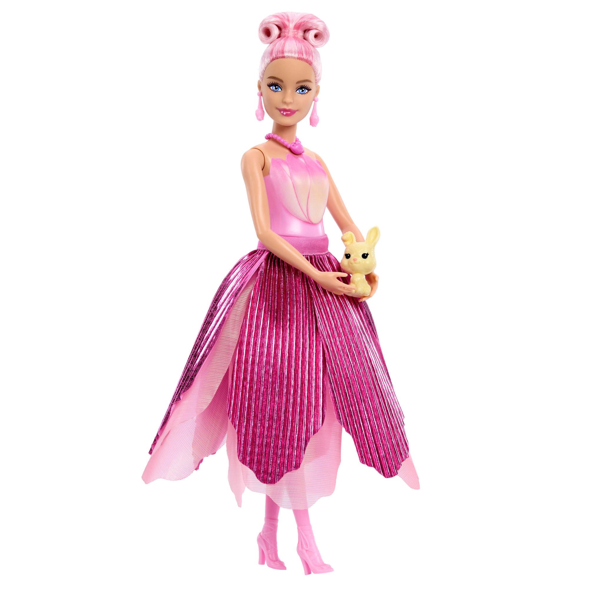 Barbie Anziehpuppe Flower Surprise Puppe - pinke Tulpe, mit Duft