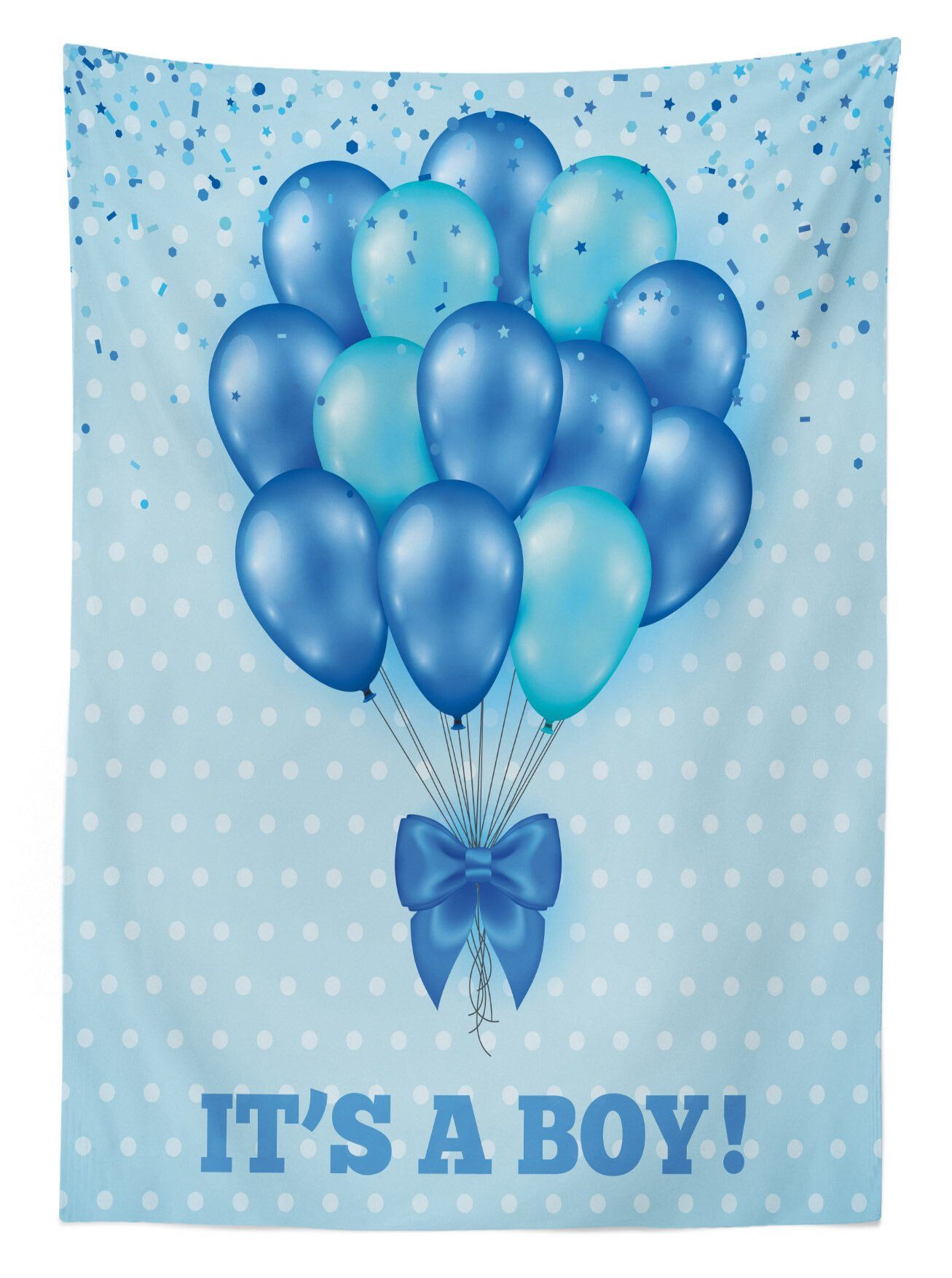 Abakuhaus Tischdecke Farbfest Waschbar Für Bereich Blau Außen Tupfen geeignet den Ballone Klare Farben