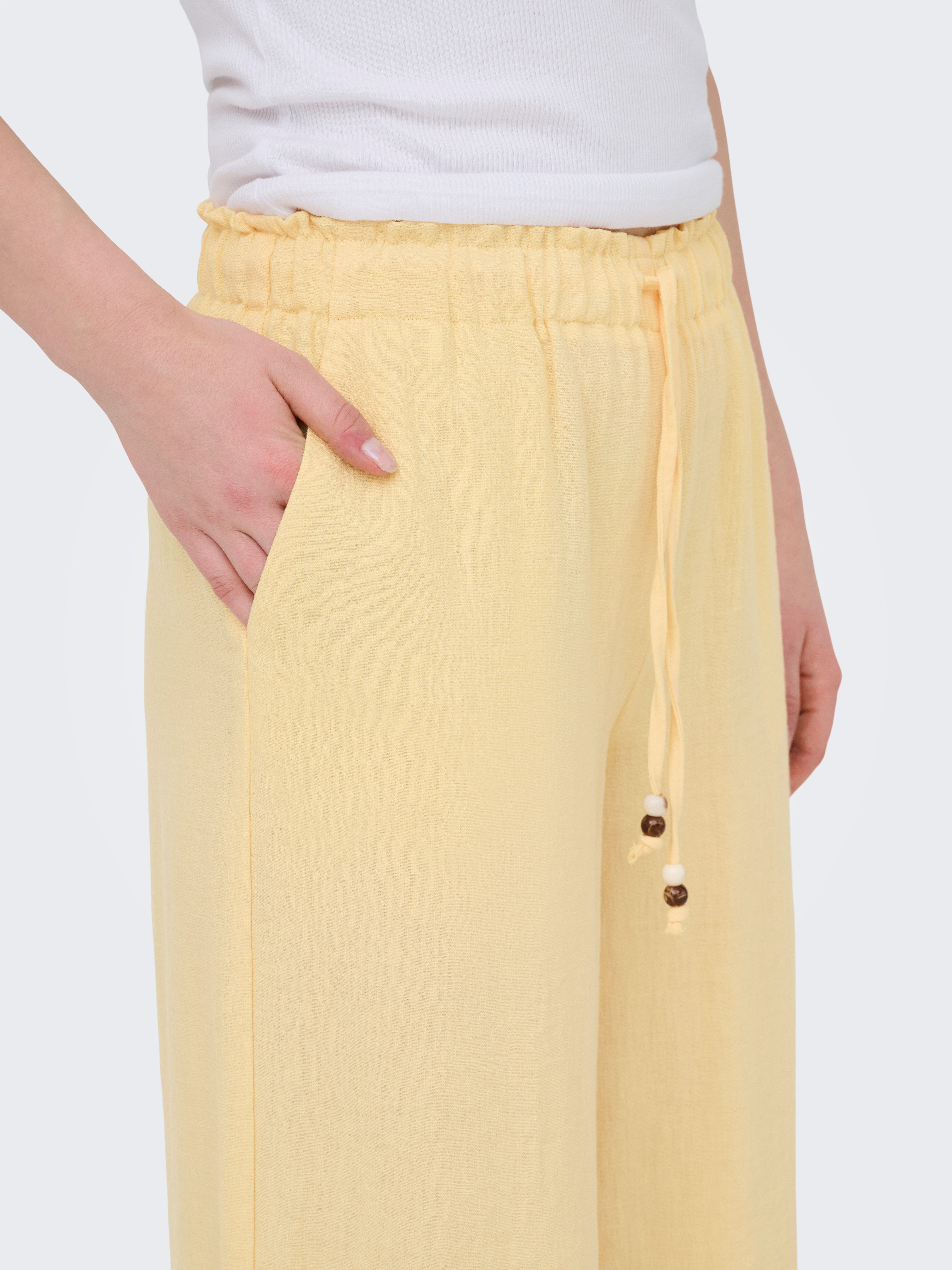 ONLY Schlupfhose ONLEMMIA MW PULL-UP X-WIDE PANT PNT Materialmix, Regular Waist – Bild 2 von 5