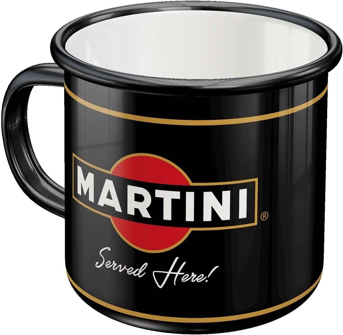 Nostalgic-Art Tasse Emaille-Becher - Martini - Martini Served Here